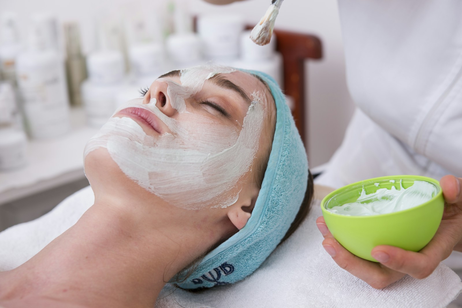 Illustrative facial-care photograph